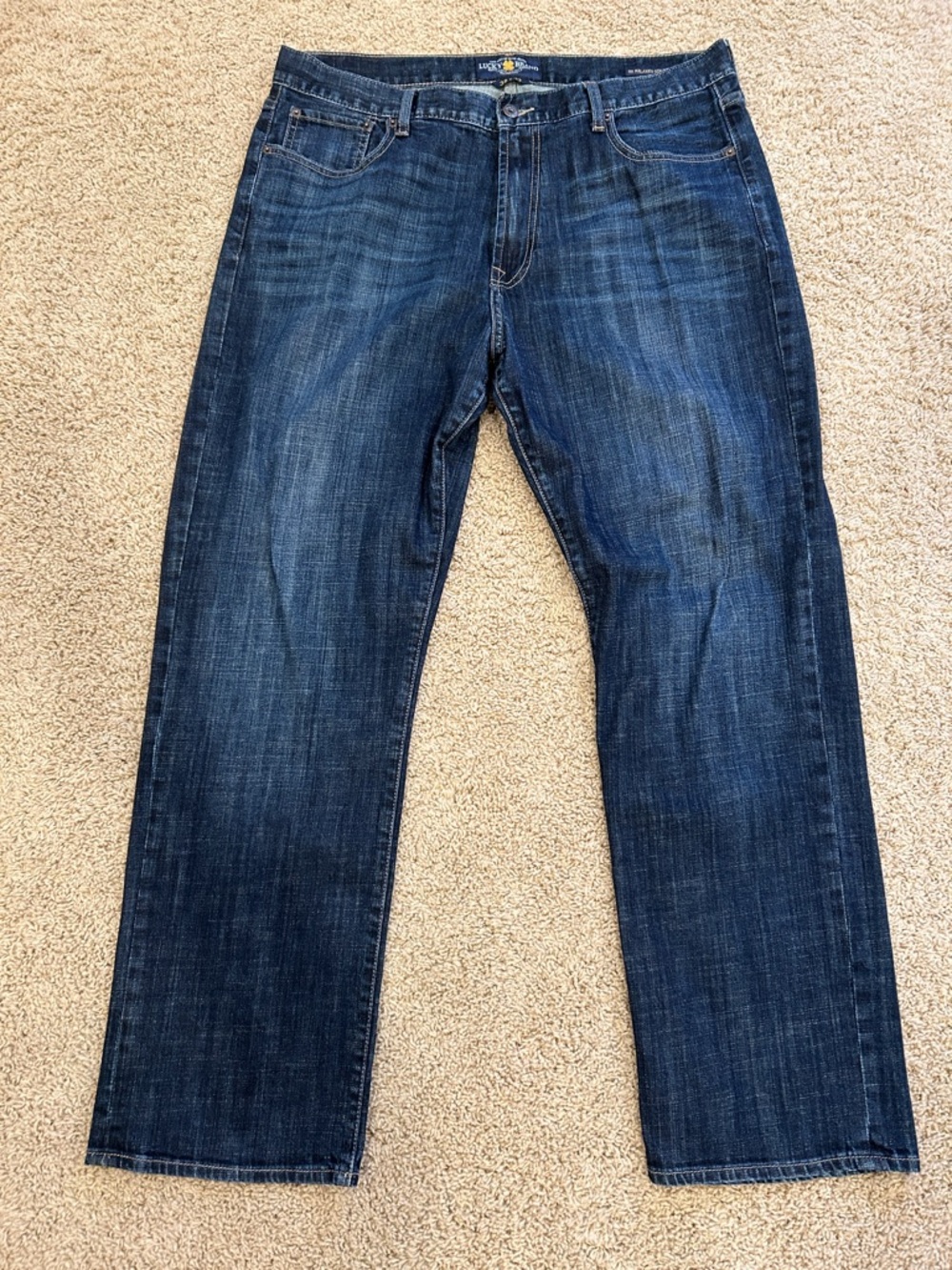 Lucky Brand Men's 181 Relaxed Straight Jeans - Indigo Blue Wash